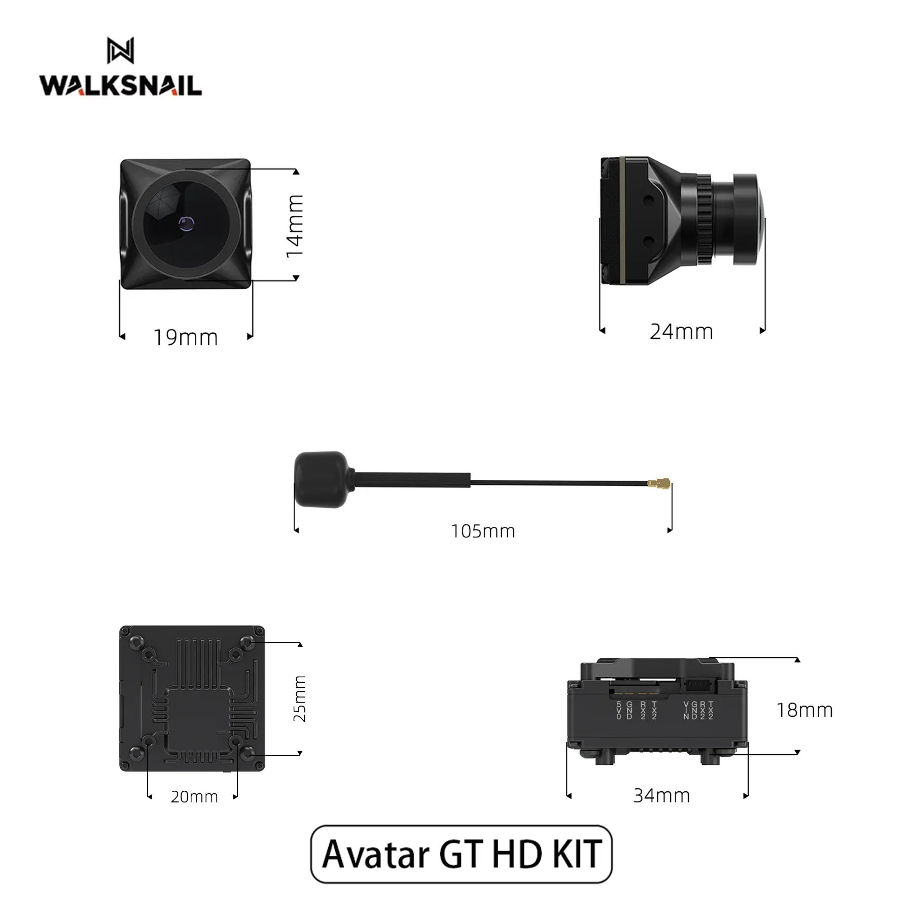 Walksnail Avatar GT HD KIT 2W  - огляд і ціна Drone Camera Hd