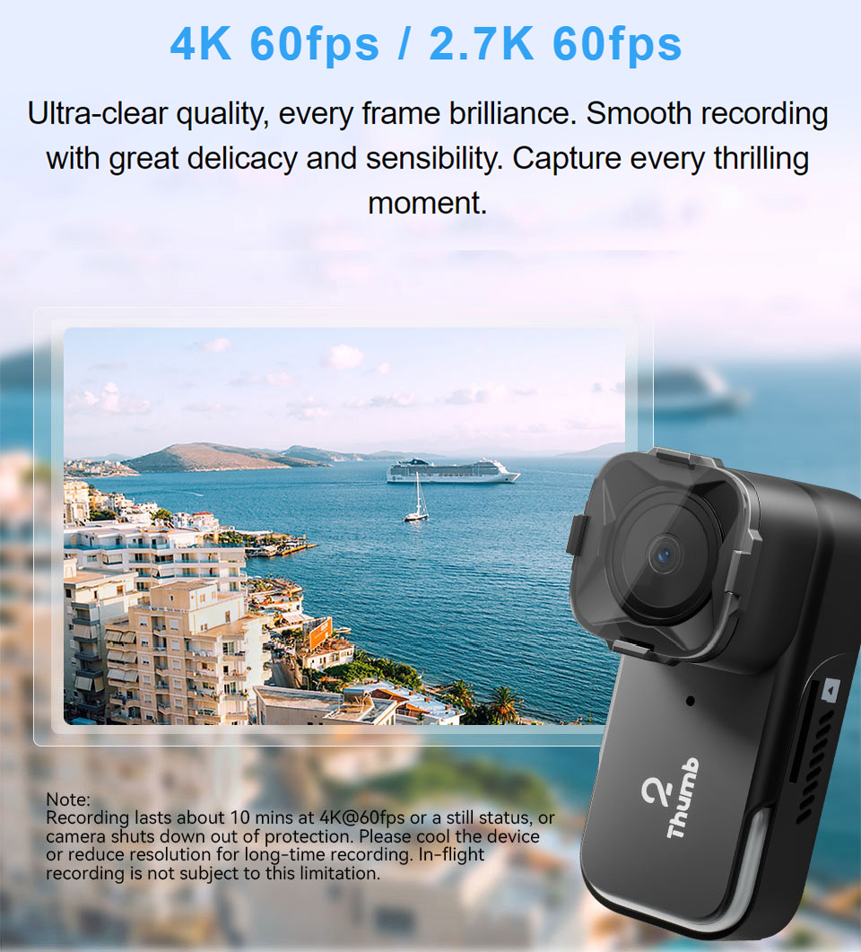 New Version RunCam Thumb 2 4K  - огляд і ціна Drone Camera 4K