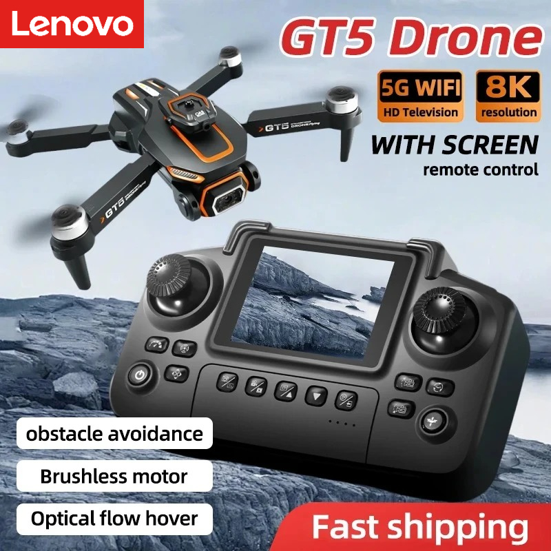Lenovo GT5 Mini Drone 4K HD du - огляд і ціна Drone Camera Wide Angle