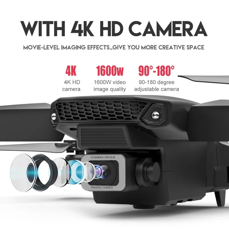 E88 ProIntelligent Folding Dro - огляд і ціна Drone Camera Mount