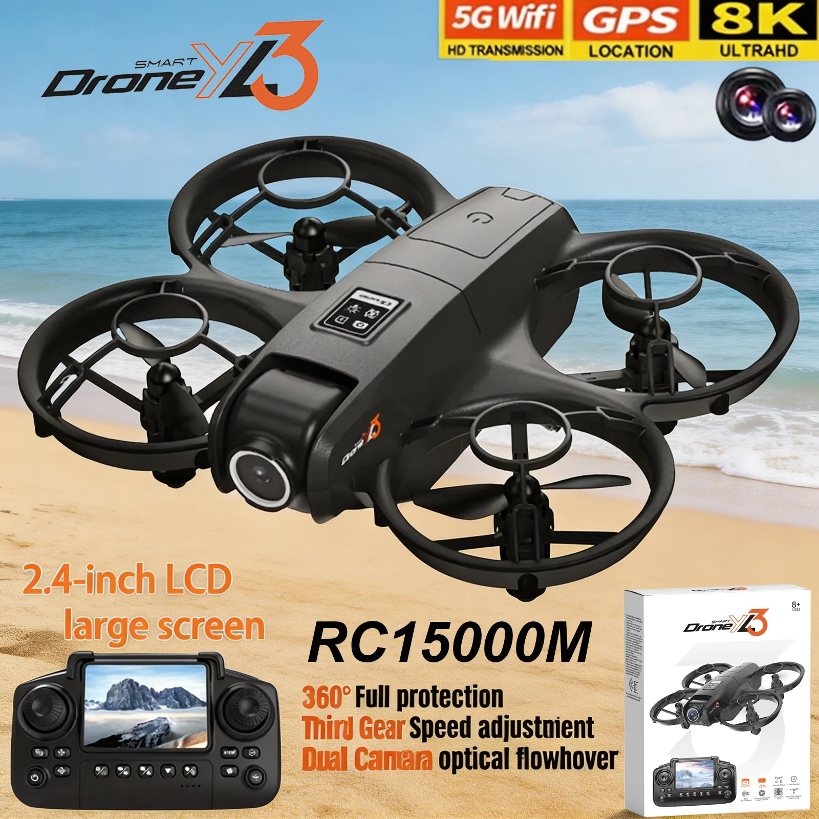 New YL3 RC Drone 8K 1080P Wide - огляд і ціна Drone Camera Wide Angle