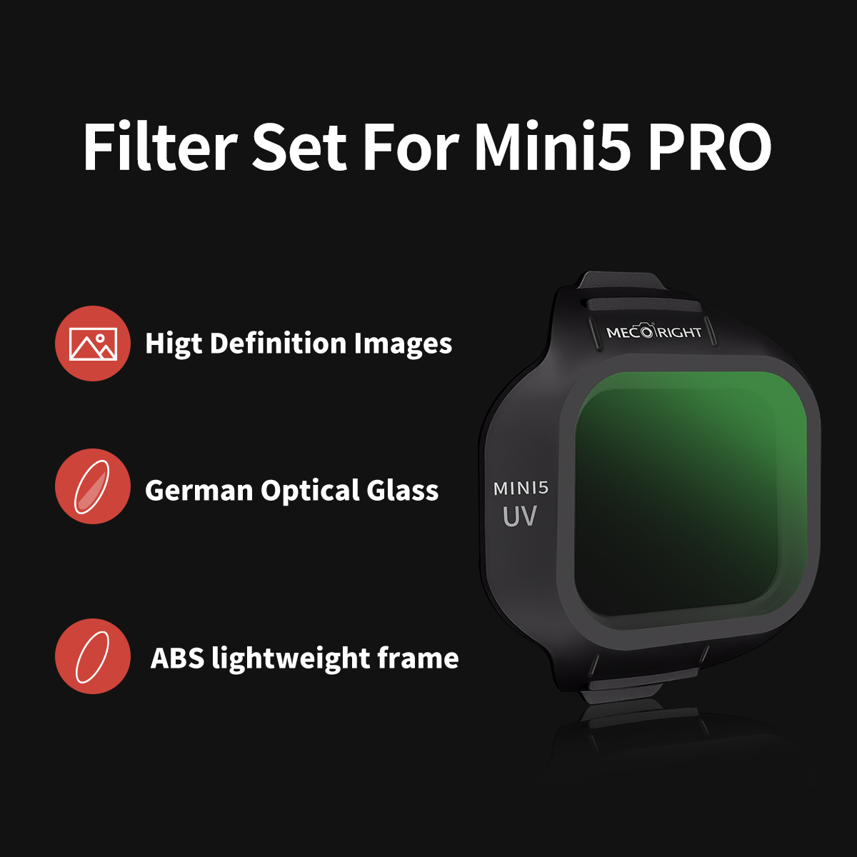 Mecoright Applies DJI Mini5 Pr - огляд і ціна Drone Camera Filter